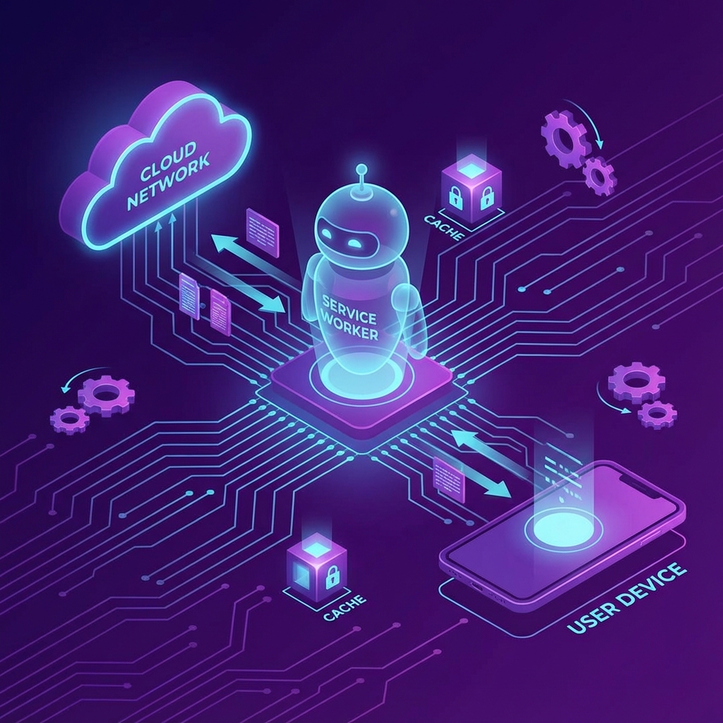 Service worker behaviour